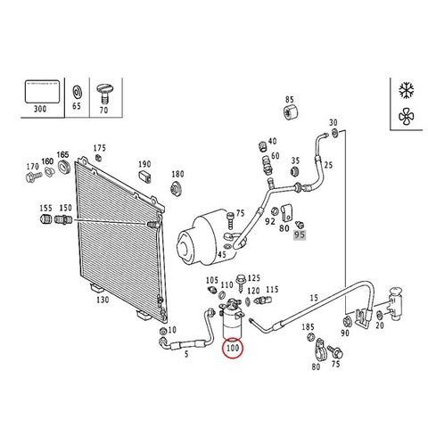 ベンツ AC/エアコン レシーバードライヤー