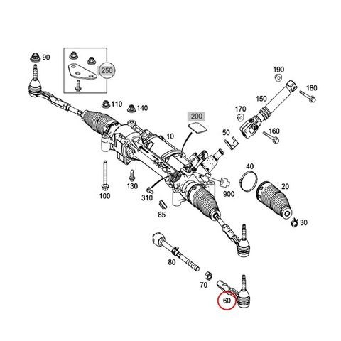 ベンツ ステアリングタイロッドエンド