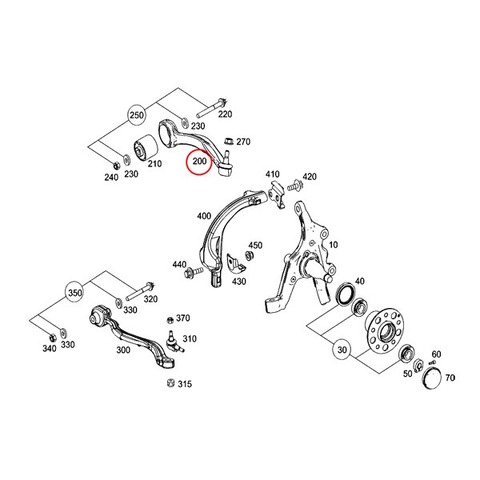 ベンツ フロント ラジアスアーム