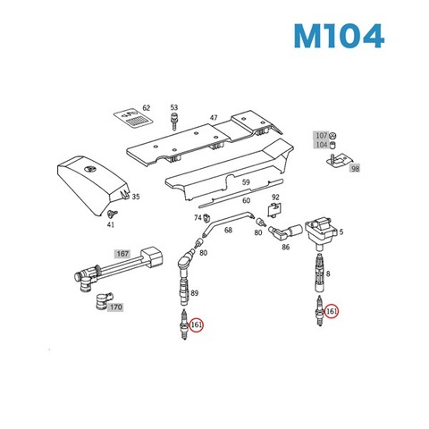 BOSCH製 ベンツ C140 スパークプラグ M104 M111 M119 M120 エンジン用 F8DC4 0031597103 0031596803 0031596703 CL500 CL600