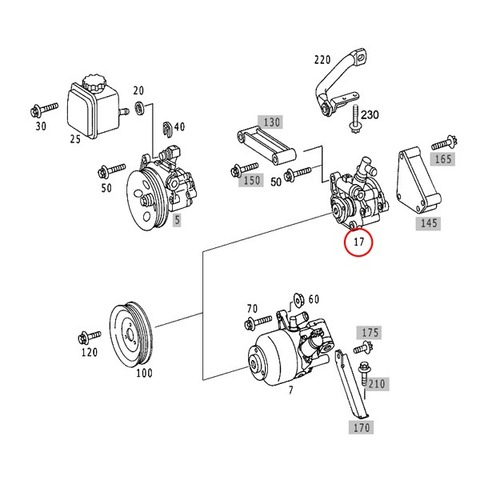ベンツ パワステポンプ/パワーステアリングポンプ