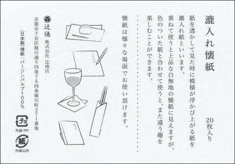 漉入れ懐紙　花火