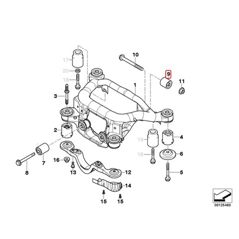 BMW アクスルキャリア ラバーブッシュ