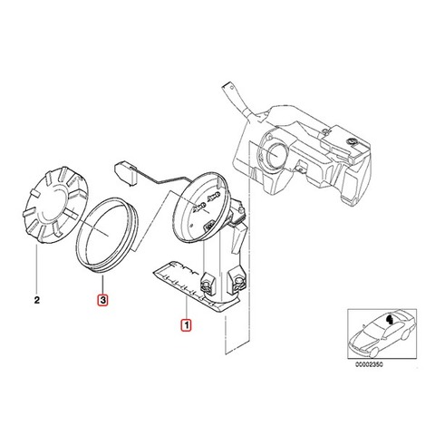 BMW 燃料ポンプ シールリング付き
