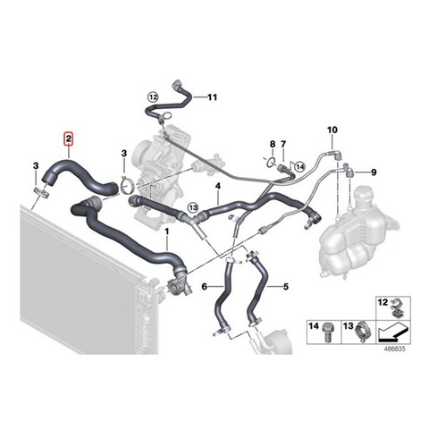 BMW ラジエーターホース