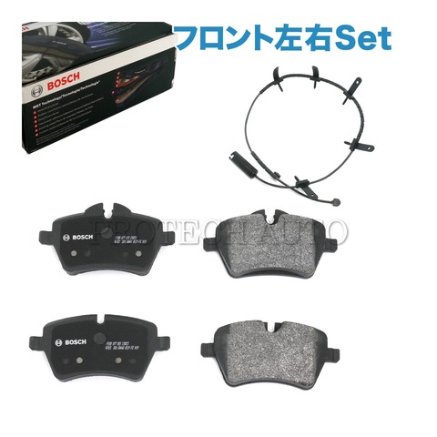 BOSCH製 BMW MINI ミニ R53 R52 クーパーS CooperS フロント ブレーキパッド センサー付 JCWキット装備車用