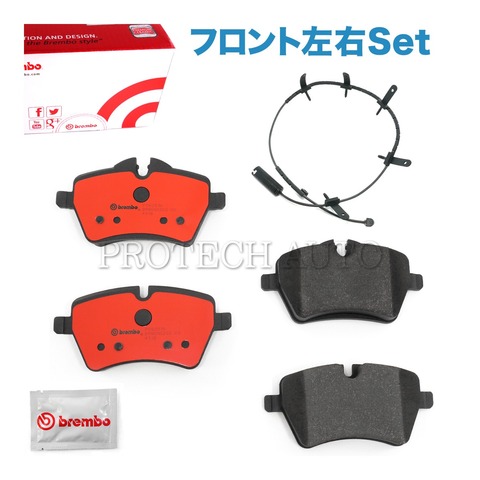 Brembo製 BMW MINI ミニ R53 R52 クーパーS CooperS フロント ブレーキパッド センサー付 JCWキット装備車用