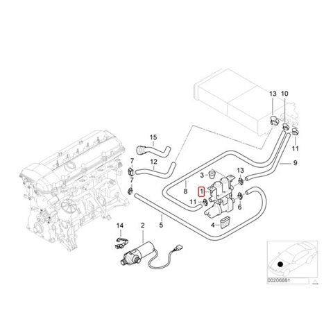 BMW ヒーターバルブ