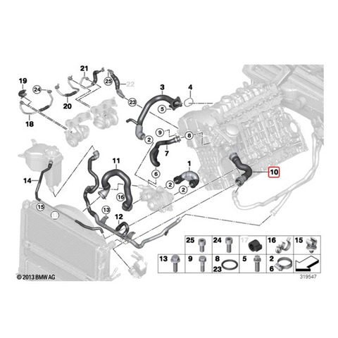 BMW ラジエーターホース