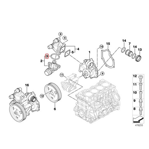 BMW サーモスタット ガスケット