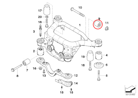 BMW アクスルキャリア ラバーブッシュ