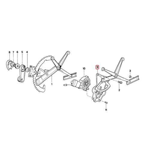 BMW パワーウインドウレギュレーター