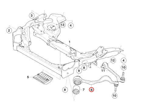 BMW Xシリーズ X1 E84 sDrive18i sDrive20i フロント プルストラットアーム スラストロッド テンションロッド 右側 31126763708 31124036270