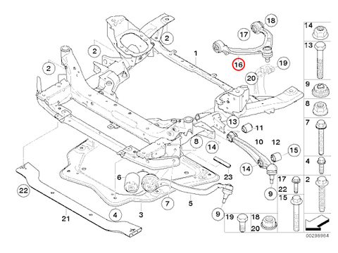 BMW Xシリーズ X5/E70 X6/E71 フロント アッパーアーム 左側 31126776417 3.0si 4.8i 30d 30dX 35iX 35dX 40iX 40dX 50iX