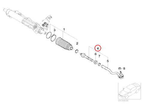 [6ヶ月保証]HAMBURG-TECHINIC製 BMW Xシリーズ X3/E83 ステアリングタイロッドASSY 左右セット 32103444999 32103412798