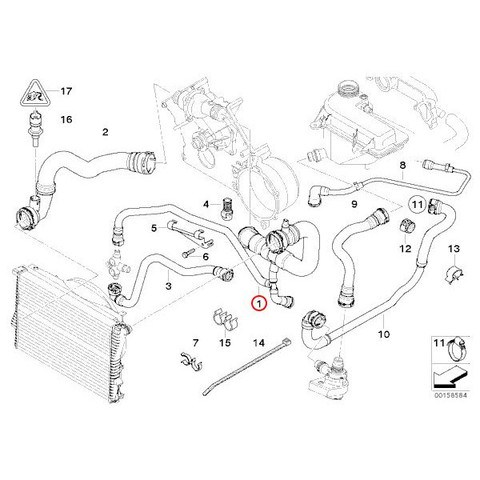 BMW ラジエーターホース/アッパーホース