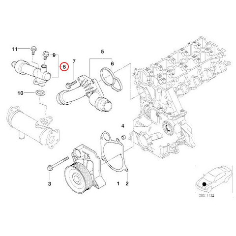 BMW E87 サーモスタット/サーモスタッド 95℃