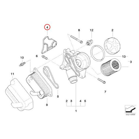 全国送料200円 純正 BMW 1シリーズ E82 E87 オイルフィルターケースシール/オイルフィルターハウジングガスケット 11427537293 11428637821 135i 130i