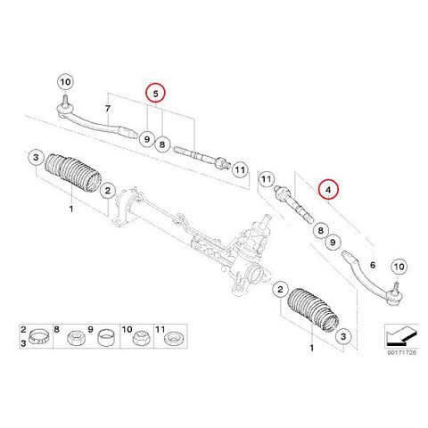 6ヶ月保証 BMW MINI ミニ R50 R53 R52 ステアリングタイロッドASSY 左右 Cooper CooperS One 32116780785 32116780786