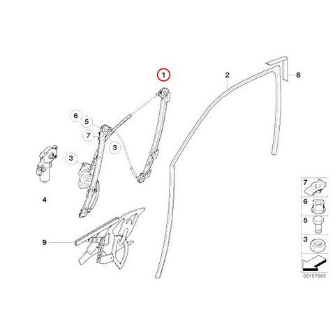 6ヶ月保証付 BMW X5(E53) Xシリーズパワーウィンドウレギュレーター 左フロント 51338254911 3.0i 4.4i 4.6is 4.8is