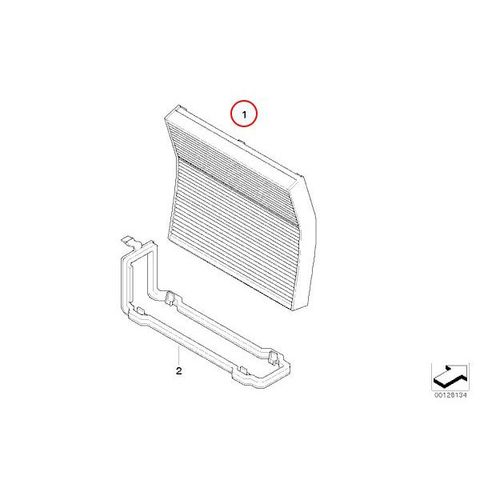 BOSCH製 BMW Z4 E85 E86 E89 エアコンフィルター/ACフィルター P3856 64319195194 64319195193 ロードスター クーペ