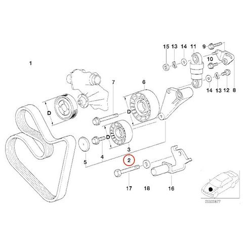 BMW E34 ファンベルト アイドラプーリー ガイドプーリー テンションプーリー M60エンジン用 11281736724 530i 540i