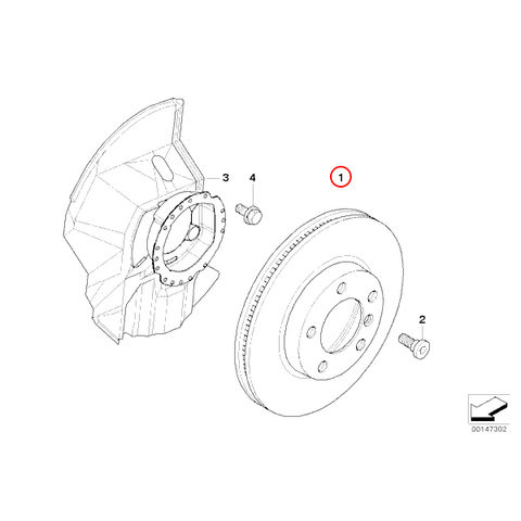 MEYLE製 BMW Z3(E36) フロントブレーキディスクローター プラチナム仕様 防錆 左右2枚 34116794301 34116855153 40406129