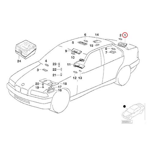 BMW ナンバー灯/ライセンスランプ