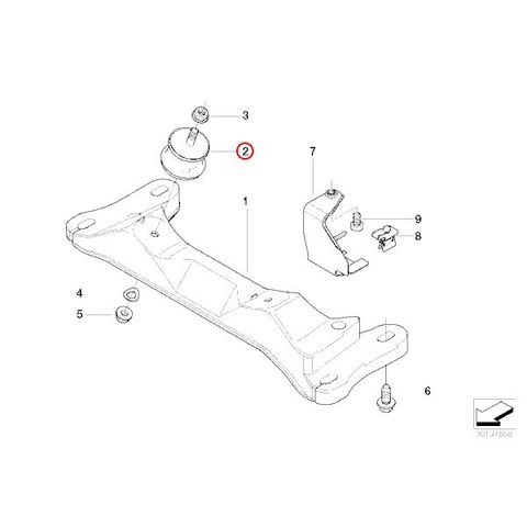 BMW E46 エンジンマウント左右＆ミッションマウント左右セット N42 N46 エンジン用 22116771359 22116771360 22316799330