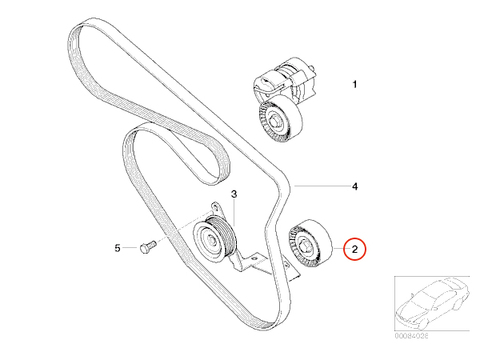 BMW 3シリーズ E90 E91 E92 アイドラプーリー テンションプーリー ガイドプーリー 11281440378 320i