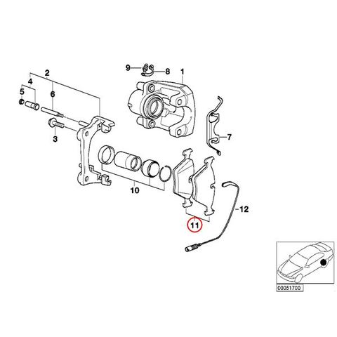 ATE製 BMW E46 E39 E38 X3 X5 Z4 リアブレーキパッド 左右セット 34216790071 4216761250 34216761248 34213403241 607079