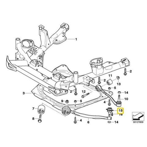 BMW X5 E53 ロアアームボールジョイント左右 3.0i 4.4i 4.6is 4.8is 31126756491