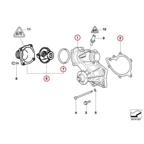 BMW ウォーターポンプ＆サーモスタット