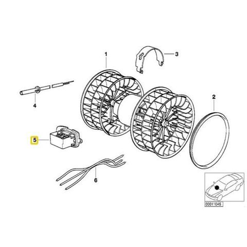 純正 BMW 5シリーズ E34 ブロアレジスター/ファイナルステージ Genuine 64111468524 64118391699