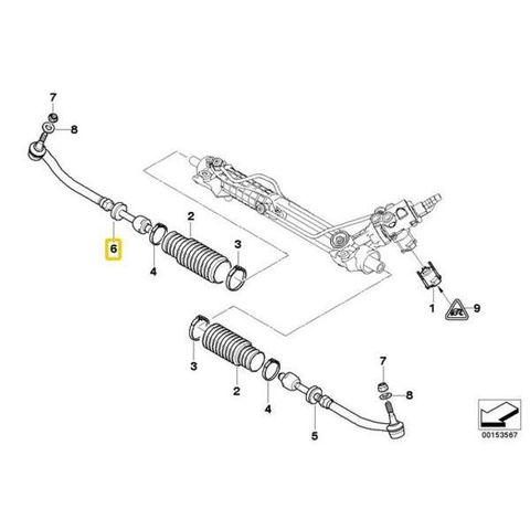 純正OEM LEMFORDER製 BMW 5シリーズ E39 ステアリングタイロッドASSY 右側 1313801 32111094674 525i 528i 530i