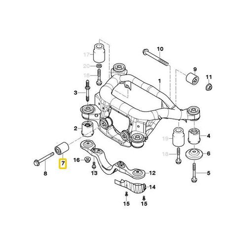 LEMFORDER BMW リアサブフレームブッシュ