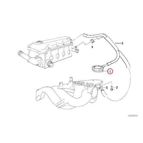 BMW Zシリーズ Z3 ロードスター クランクケースベントバルブ 11157501567 1.9