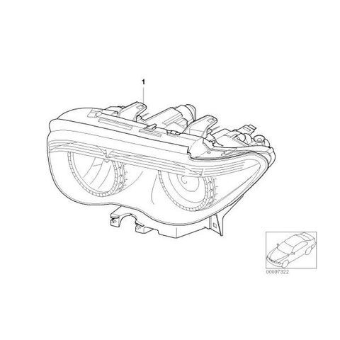 BMW クロームメッキ ヘッドライトリング