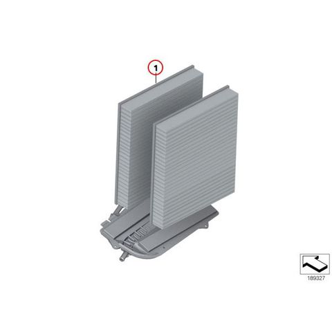 Hengst製 BMW 5シリーズ F10/F11 エアコンフィルター/キャビンフィルター 活性炭入り 64119163329 64119272642 523i 528i 535i 550i