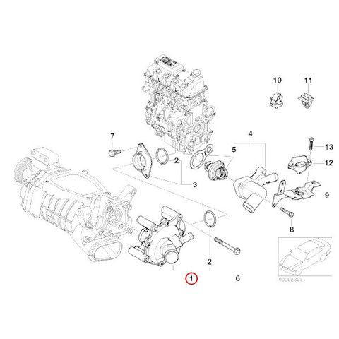 [6ヶ月保証] GRAF製 BMW MINI R52 R53 ウォーターポンプ W11(直4) エンジン用 ガスケット付き 新品 PA985 11517520123 CooperS クーパーS