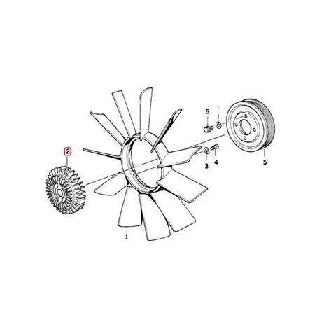 純正OEM SACHS製 BMW 5シリーズ E34 ファンクラッチ/ファンカップリング/ファンドライブ 2100011031 11527505302 11521740963 520i 525i