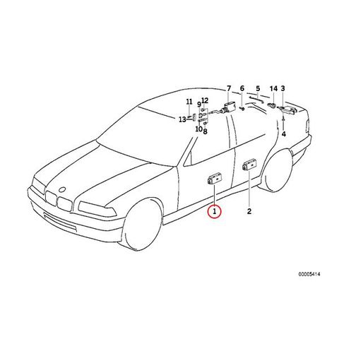 BMW E34 5シリーズ フロント ドアロックアクチュエーター 1個 67118353012 67111387726 67111387606 520i 525i 530i 535i 540i