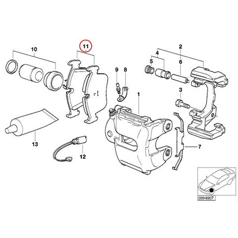 BOSCH製 QuietCast BMW E46 E36 フロント プレミアムディスクブレーキパッド BP558 34116761244 34116761242 318i 320i