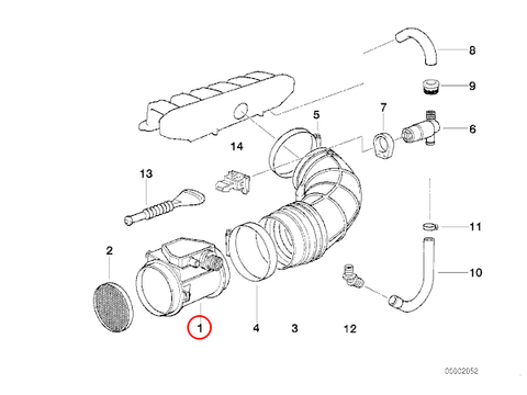 BMW エアフロメーター/エアマスセンサー