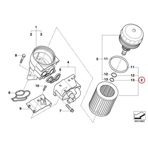 febi bilstein製 BMW E87 E82/E88 エンジンオイルフィルター N40 N42 N43 N45 N46 エンジン用 11427508969 26705 116i 