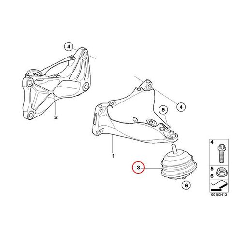 febi bilstein製 BMW  Z3 E36 エンジンマウント 左右セット 11812283798 15660 2.0 2.2i 2.8 3.0i