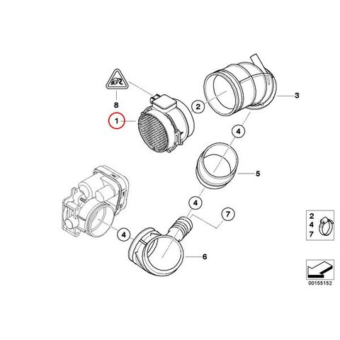 BMW エアマスセンサー/エアフロメーター ＜ BMWパーツ専門プロテック