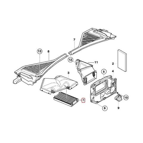 MANN製 BMW X6 E71 エアコンフィルター/キャビンフィルター 活性炭入り CUK29412 64316945586 64316945585 xDrive35i xDrive50i