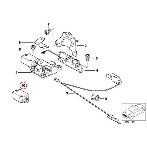 純正OEM VDO製 BMW E39 5シリーズ トランクロックアクチュエーター 4ピンタイプ 67118368196 406205012001V 525i 528i 540i 530i