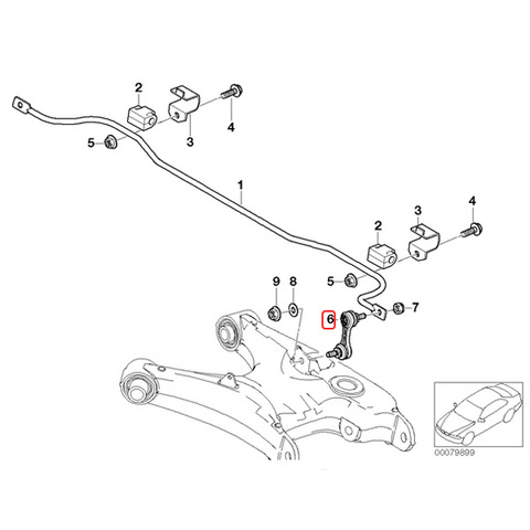 純正OEM LEMFORDER製 BMW 5シリーズ E39 リア/リヤ スタビライザーリンクロッド/スタビリンク 左右セット 33551095532 525i 528i 530i